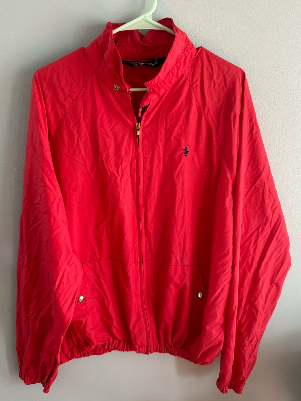 Ralph Lauren Red Lightweight Zip-Front Jacket